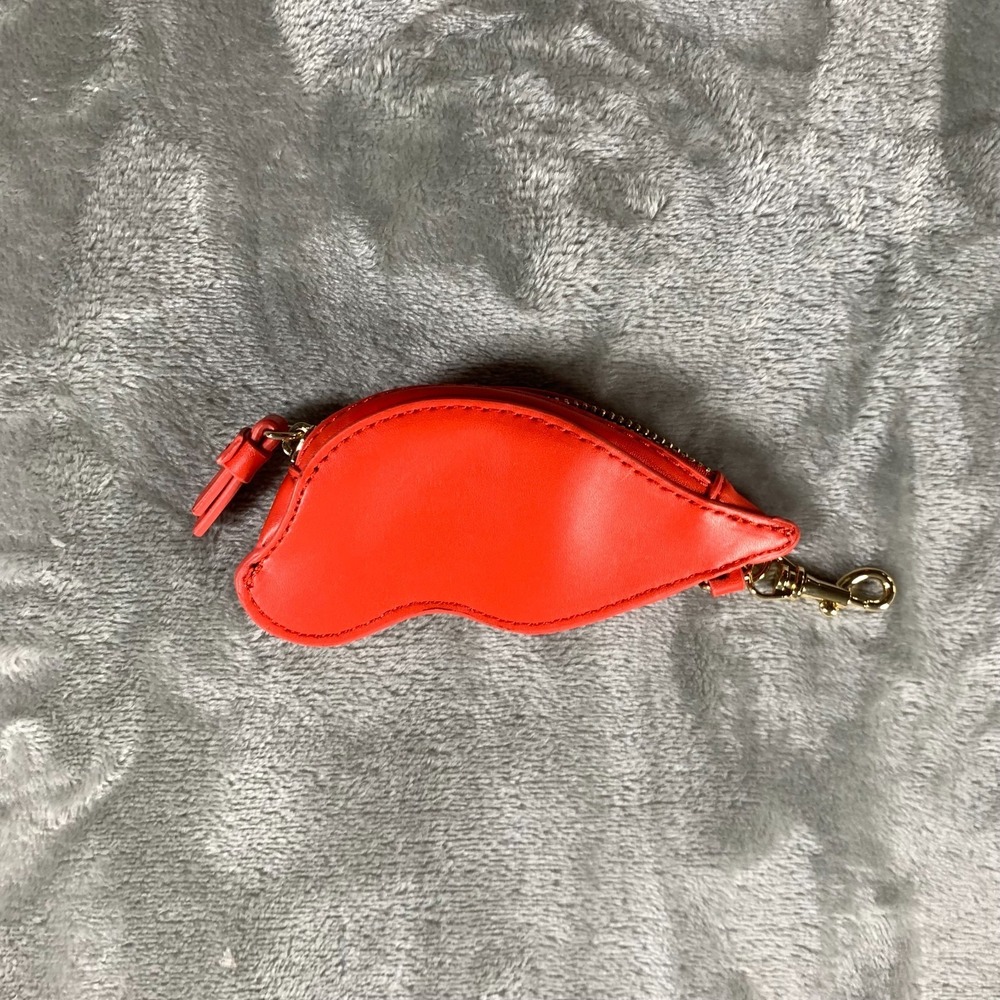 Diane Von Furstenberg Coin Pouch Purse Red Lips Mouth Lipstick DVF Target Wallet - Picture 6 of 11